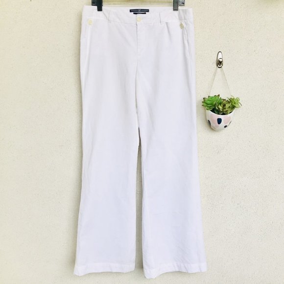 gap white linen pants